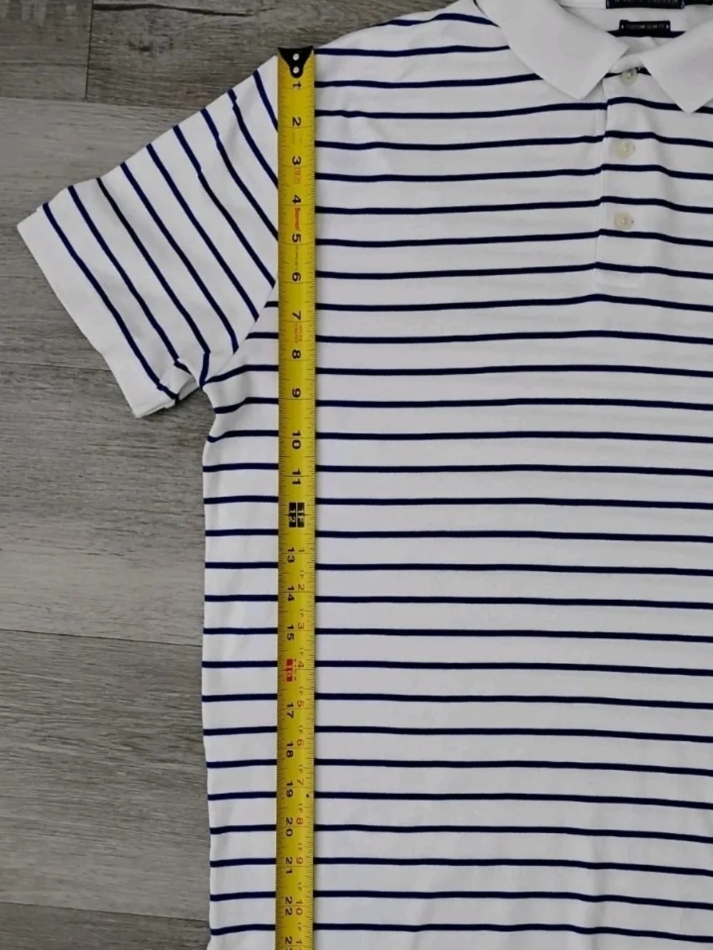 Polo Ralph Lauren Custom Slim Fit Short Sleeve Striped Polo Shirt Men's Size L